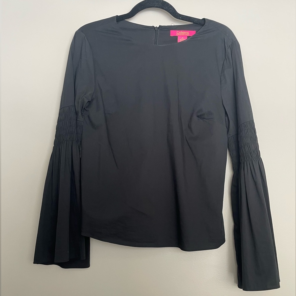 CATHERINE MALANDRINO bell sleeve top, sz s
